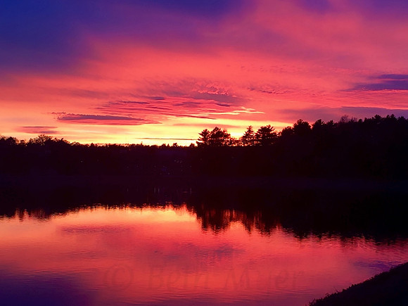 Fuchsia Reservoir Reflections