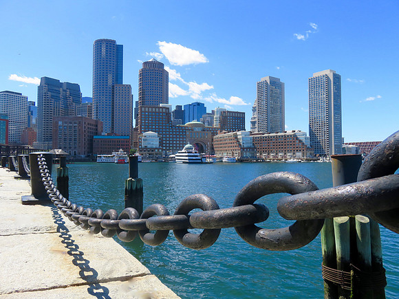 Boston Waterfront Cityscape