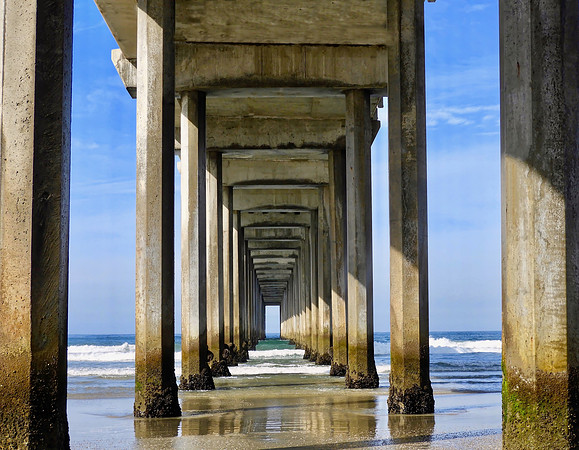 Under Scripps Pier